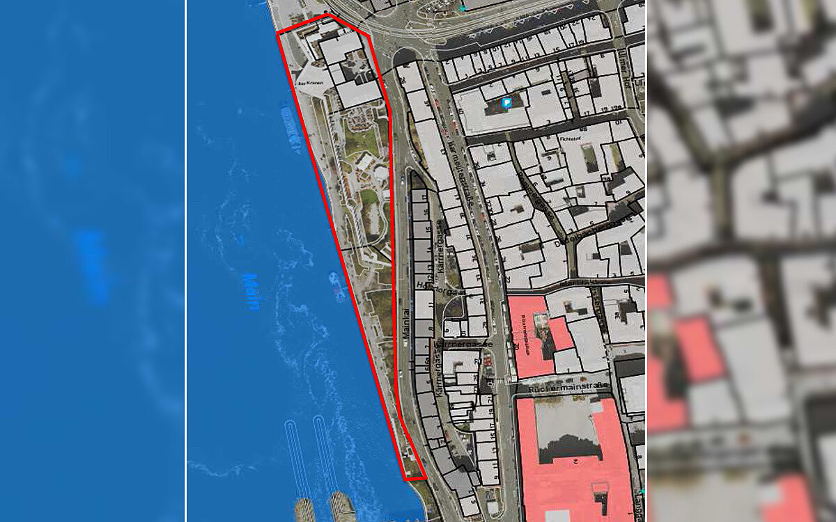 Sperrzone mainkai juni2021 Sperrzone mainkai juni2021